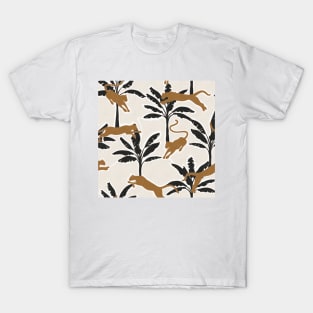 Big Cats and Palms / Peaceful Jungle T-Shirt